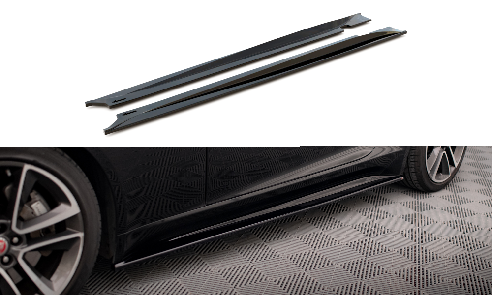 Zijskirts Jaguar F-Type 13-20 Maxton Glans Zwart