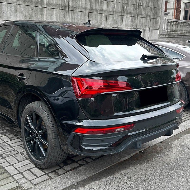Roof spoiler (Spoiler Cap)  Audi Q5 (FYT) Sportback 2020-2025 (ABS Glossy Black)