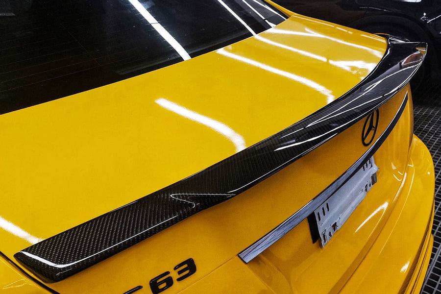 Mercedes Benz W204 Sedan C Class C63 AMG C74 Style Carbon Fiber Spoiler 2008-2014