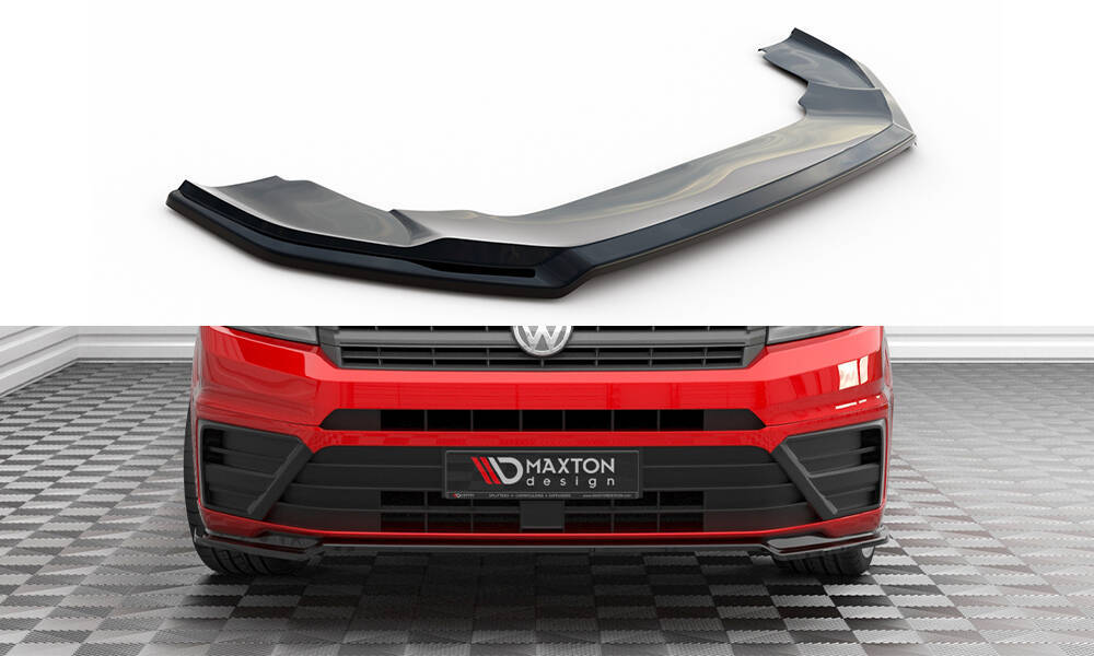 Voorspoiler VW Crafter MK2 2017- .. Maxton Glans Zwart V.2