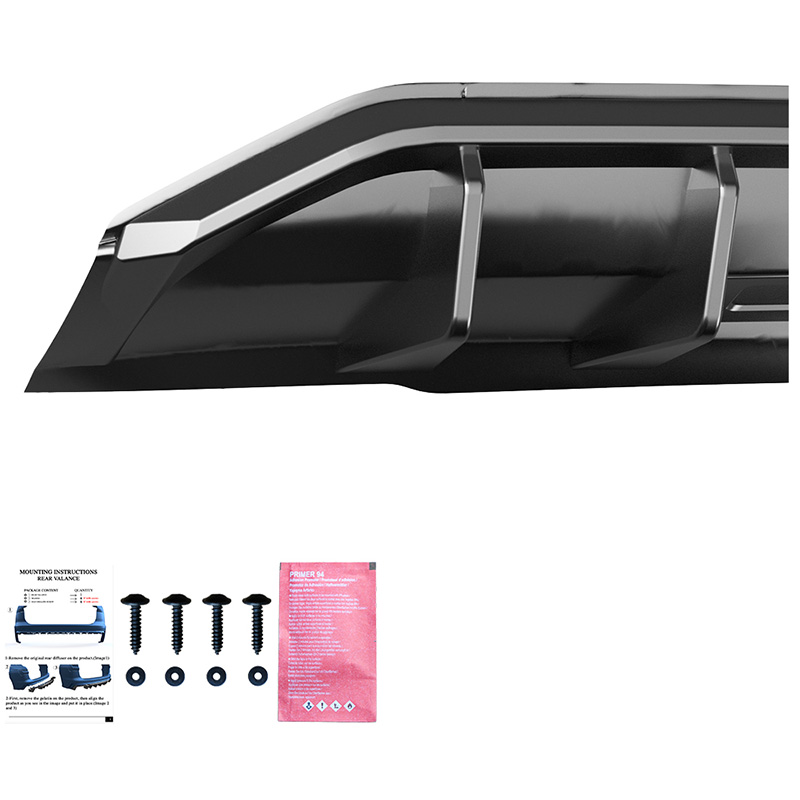 Oneway Rear Diffuser  Audi Q3 (F3N) Sportback S-Line 2019-2025 excl. RSQ3 - Gloss black