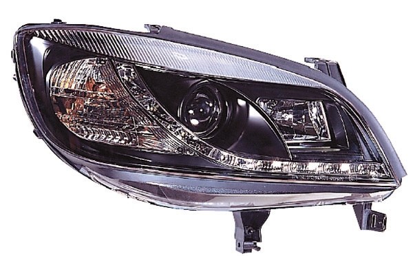 Koplampen Opel Zafira 99-05 DRL Look Zwart