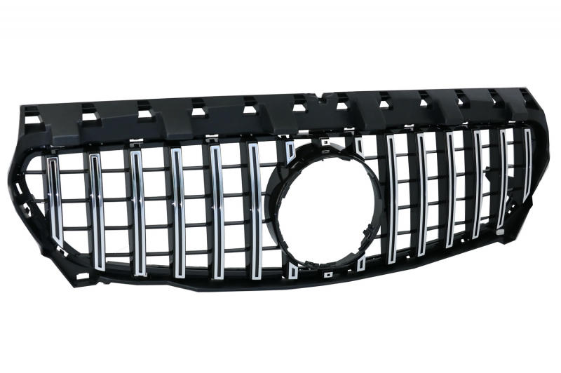 Grill Mercedes CLA C117 13-16 Chroom Zwart GT Look