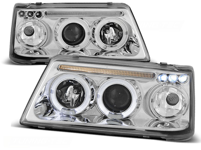 Koplampen Peugeot 205 Angel Eyes chroom