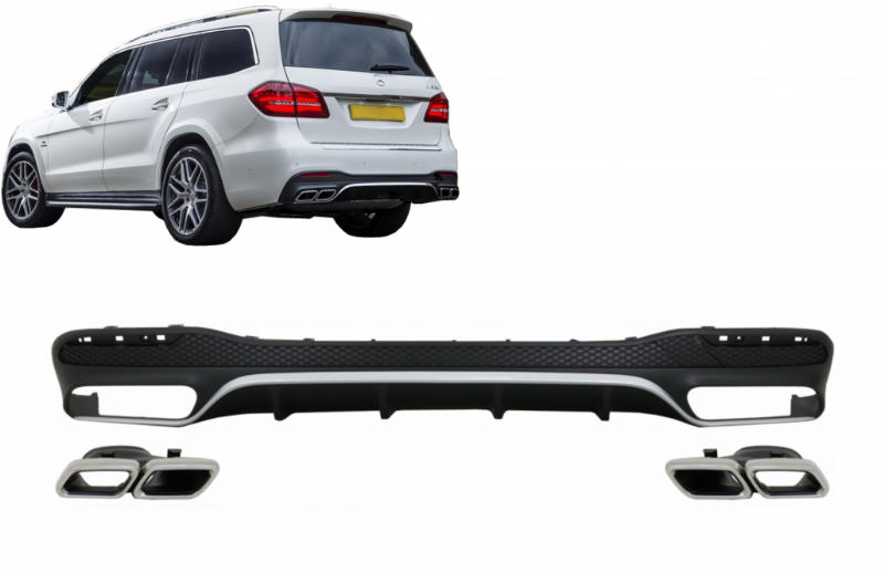 Diffusor Mercedes GLX X166 SUV GLS63 Design incl. sierstukken
