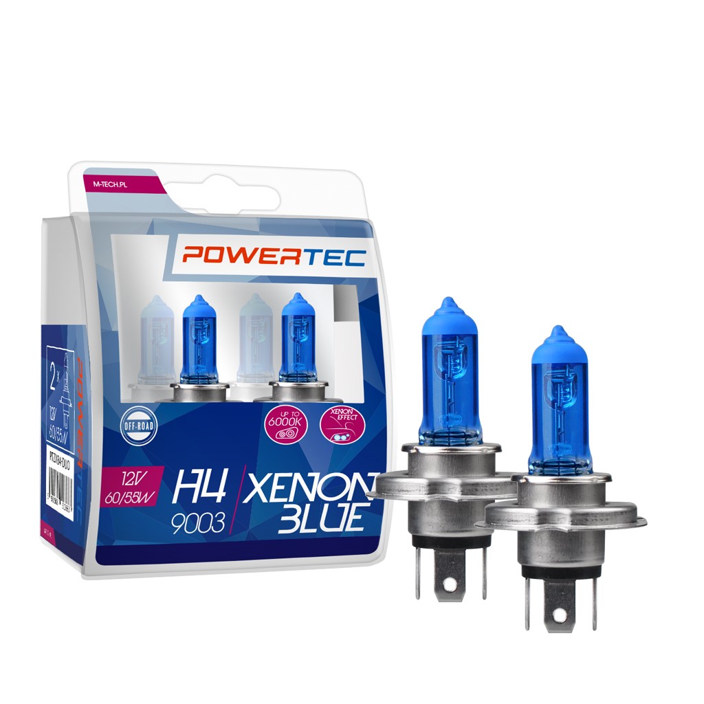 H4 lampen XenonBlue 12V DUO Mtech Powertec