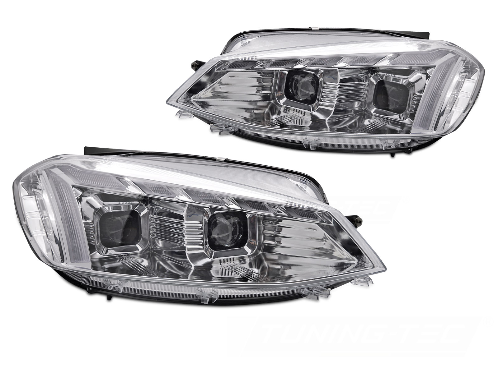 Koplampen VW Golf VII 17-19 LED DRL Dynamic Chroom