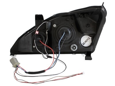 Koplampen Ford Focus 98-01 Devil Eyes DRL look chroom