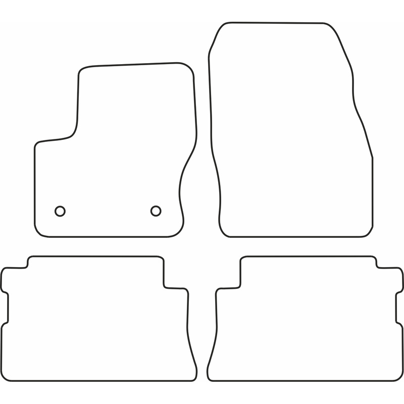 Set velour car mats  Ford Kuga 2012-