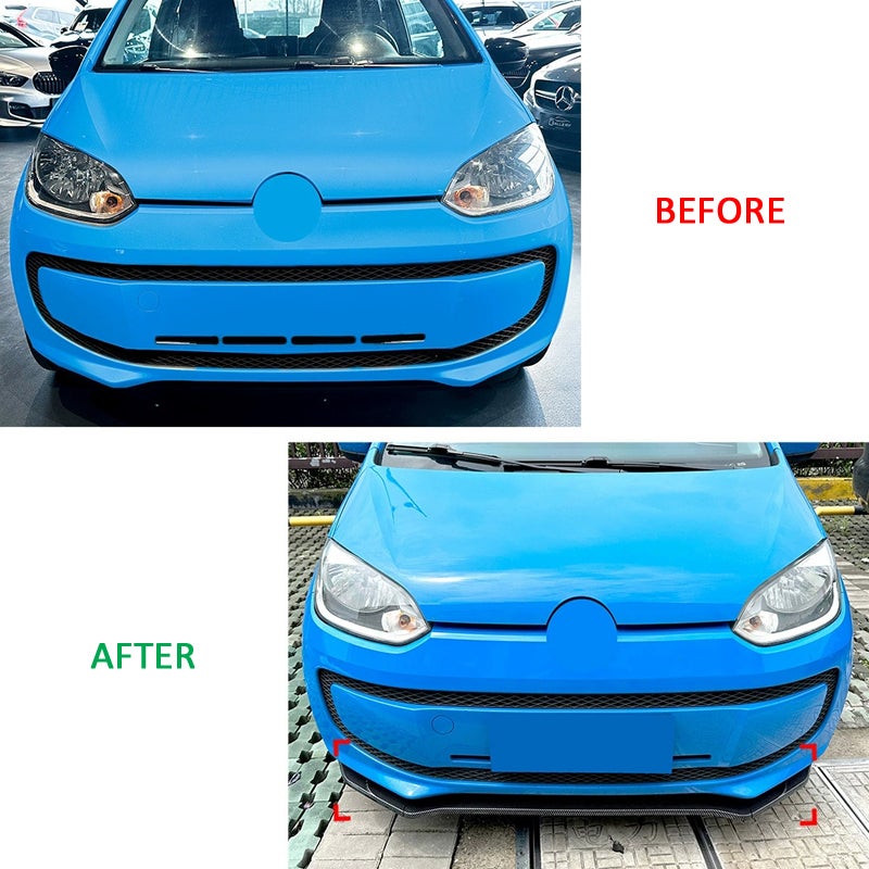 Frontspoilerlippe passend für Volkswagen Up! 2011- exkl. GTi (Glänzend Schwarz ABS)