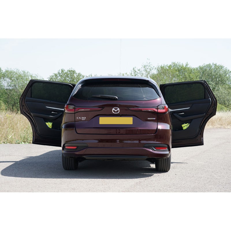 Set de Car Shades (portes arrières) sur mesure pour Mazda CX-80 2024- (2-pièces)