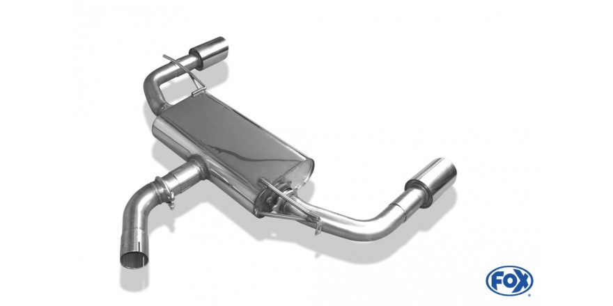 VW Beetle Typ 16 Einddemper Uitgang rechts/links - 1x100 Typ 25