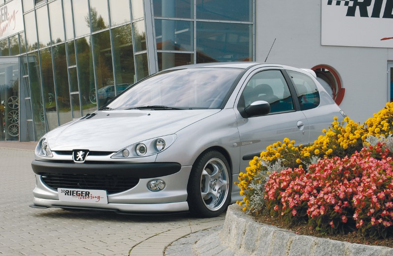 Spoilerlip Peugeot 206 Grote Frontbumper Rieger