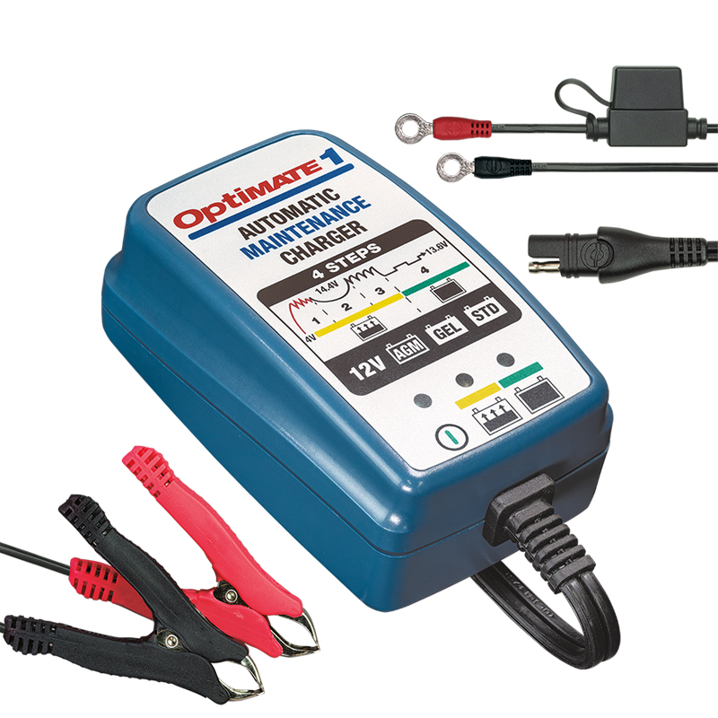 OptiMate 1 VoltMatic 6V / 12V 0,6A  Acculader / tester / onderhouder