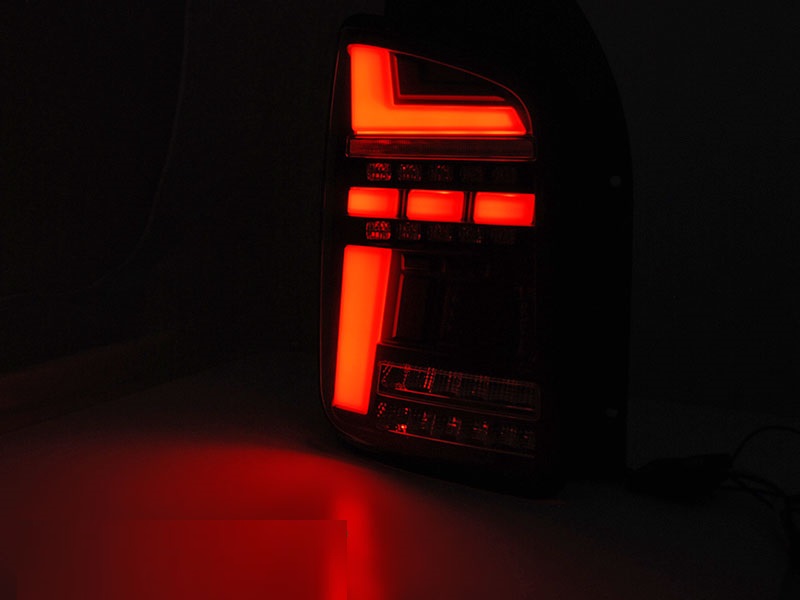 Achterlichten VW Transporter T6 LED Tube Dynamic Achterdeuren Rood