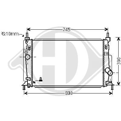 Radiator Mazda 3 09->> 670x365x25