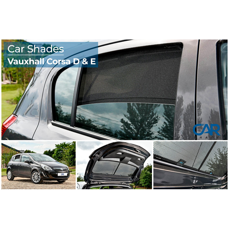 Set Car Shades  Opel Corsa D 5 deurs 2006-2014 & Corsa E 5 deurs 2014- excl. Facelift (4-delig)