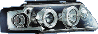 Koplampen VW Passat 97-00 Chroome + Halo/Indicator