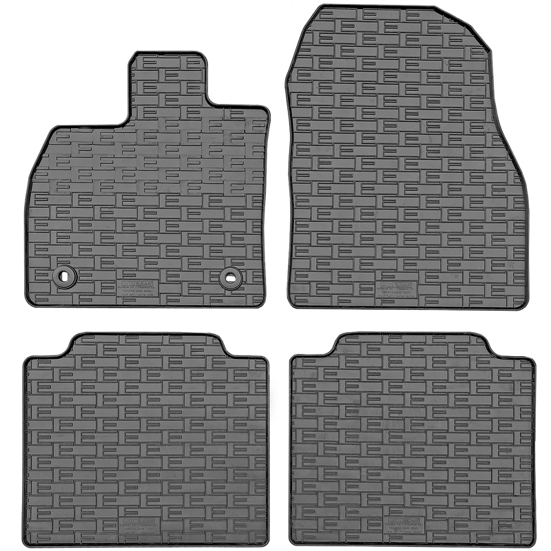 CIKCAR Rubber car mats set  Subaru Solterra 2022- & Toyota bZ4X 2021- (incl. EV) (4-pieces + fixing system)