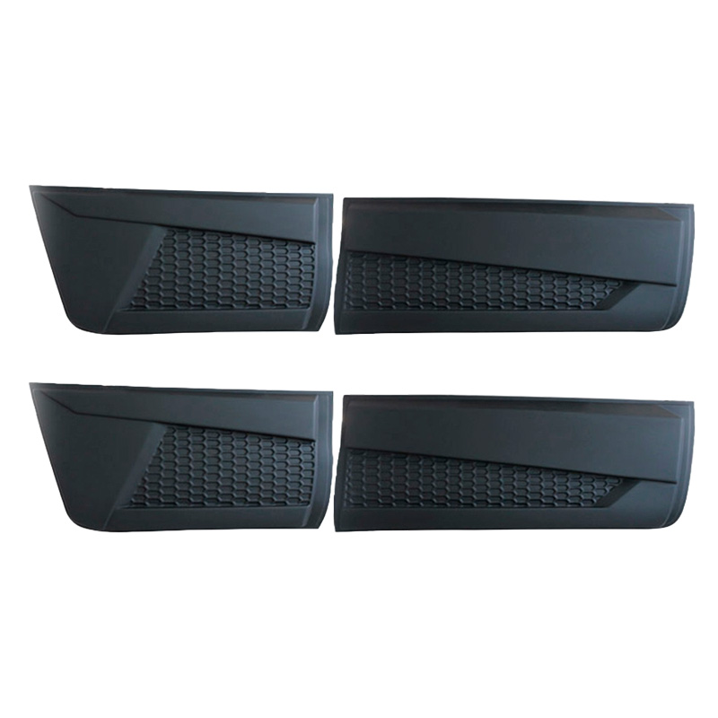 Deurpanelen  Nissan Navara NP300 (D23) 2014-2021 (Jumbo) - Matzwart