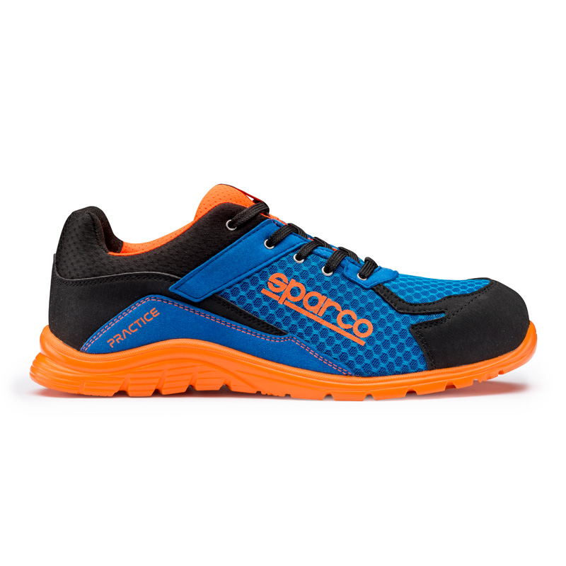 Sparco Lightweight Safety Shoes Practice S1P Niki Blue/Orange EU Size 40