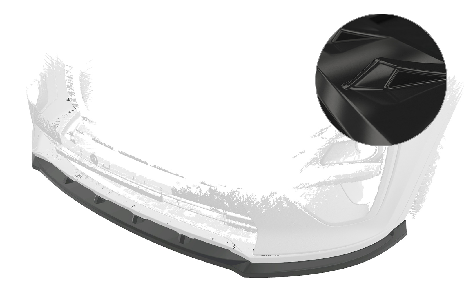 Voorspoiler Kia Sportage QLE CSR Glans Zwart