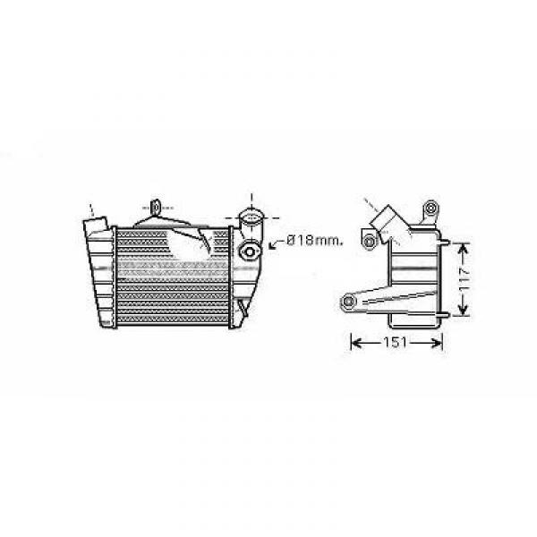 Intercooler FABIA 00-03 183x191x64 1.9 TDI