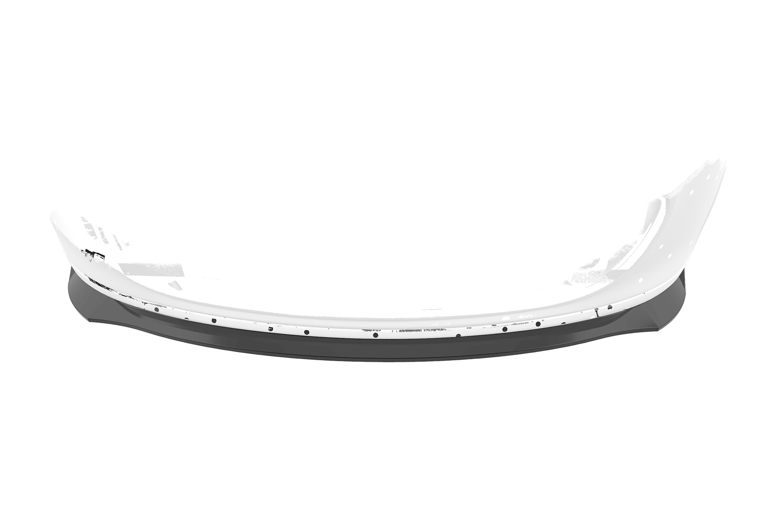 Voorspoiler Renault Twingo 3 GT CSR glans Zwart