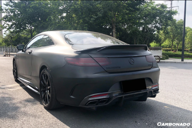 Mercedes Benz S Class C217 Coupe RT Style Carbon Fiber Spoiler 2014-2021