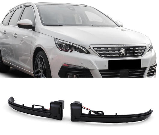 Knipperlichten Spiegel Peugeot 308 Dynamic LED black