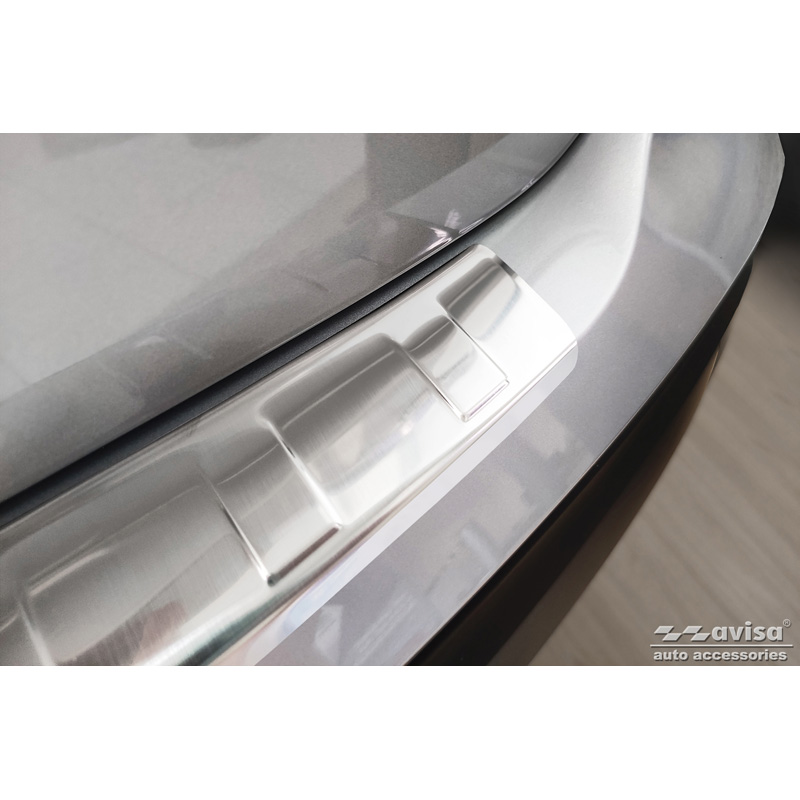 Stainless Steel Rear bumper protector  Skoda Enyaq iV 2020- excl. Coupe 'Ribs'