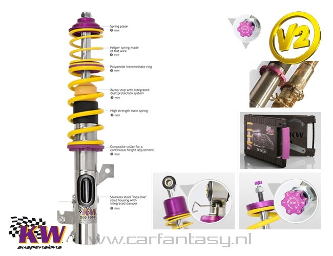 Schroefset KW V2 inox BMW 3 Serie Touring E46 (346L, 346X) 330d