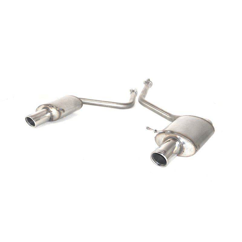 Double stainless steel sport exhaust  Audi A4 1.8 120kW Avant 1997-2001 90mm