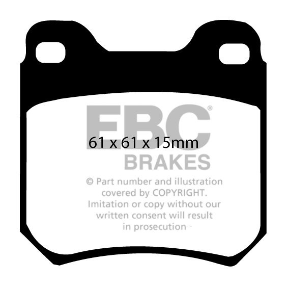 EBC Brakes OPEL Omega B 2.0 16v 93-95 Remblokken achterzijde gre