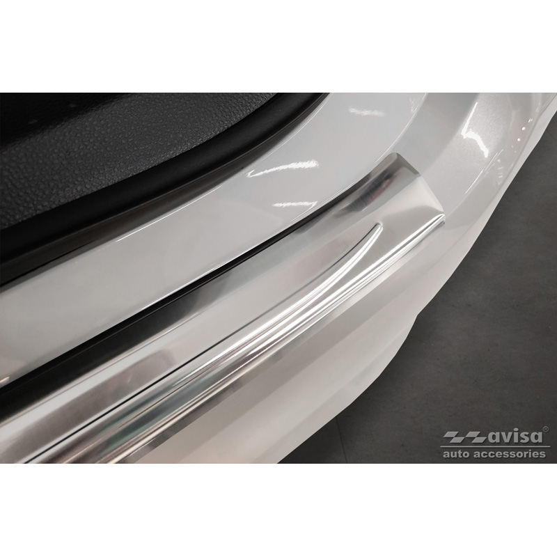 Stainless Steel Rear bumper protector  Toyota Corolla XII Sedan 2019-