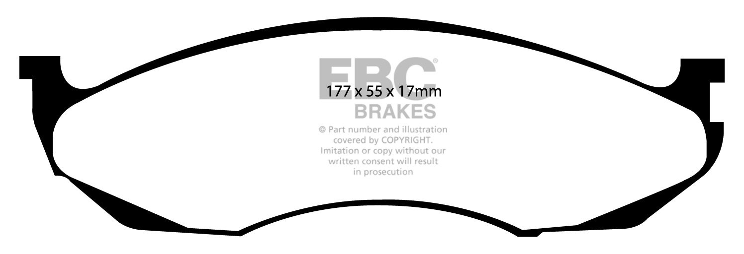 EBC Brakes JEEP Grand Cherokee 5.2 94-96 Remblokken voorzijde