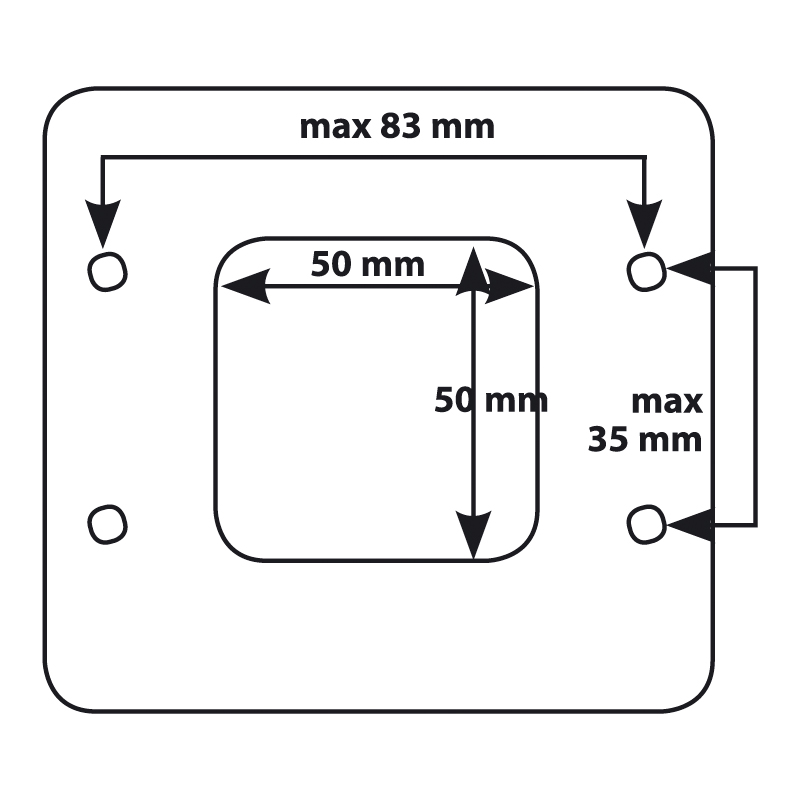 Air flow sensor adapter for Bosch injection systems - 76mm connection