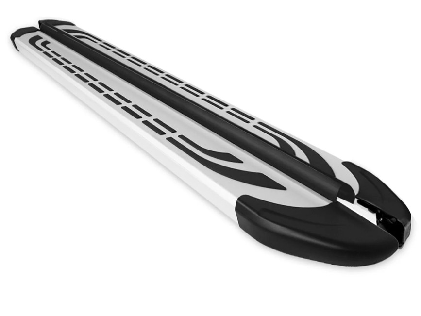 Treeplanken voor Mercedes M-Klasse W163 98-05 aluminium zilver