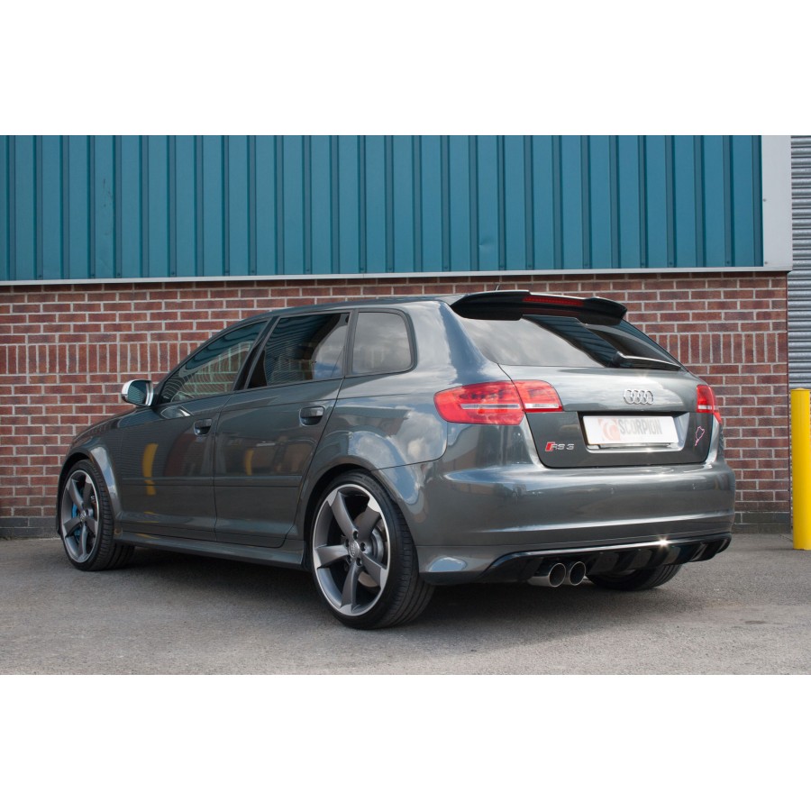 Scorpion uitlaat audi RS3 8P 11-12 gepolijst