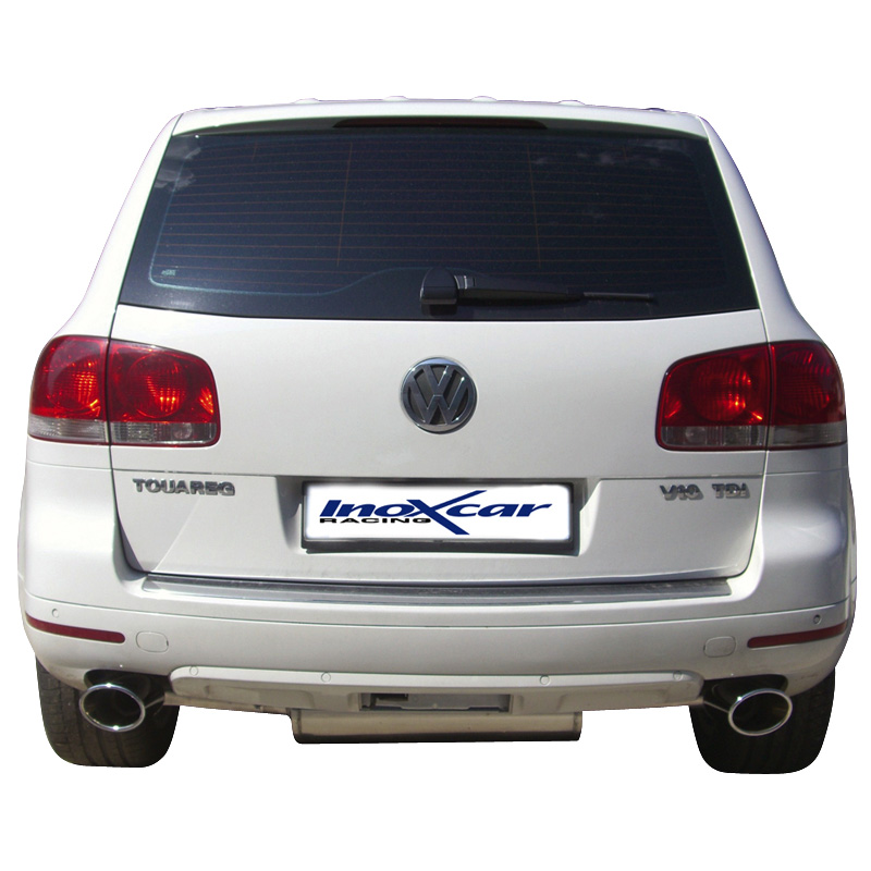 100% Inox Double Sport Exhaust  Volkswagen Touareg 5.0 V10 TDi (313HP) 2007- 150x105mm