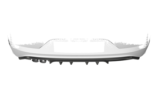 Diffuser VW Polo 6 2G (Type AW) GTI