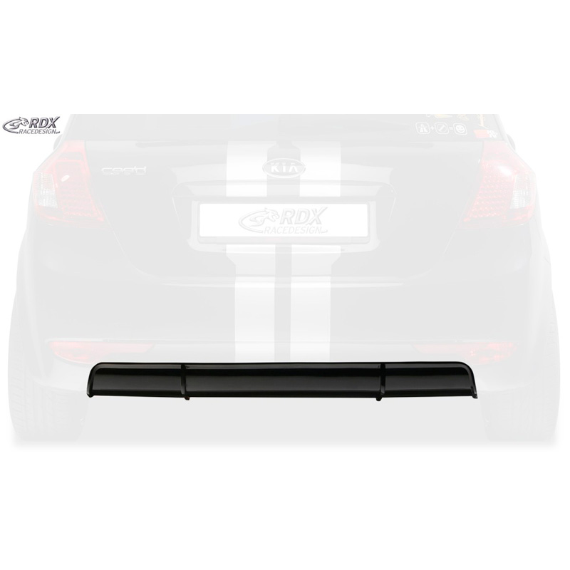 Achterskirt 'Diffusor'  Kia Cee'd ED HB 2007-2012 (ABS zwart glanzend)