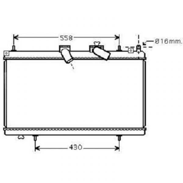 Radiator C6 / P407 06->> 380x702