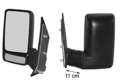 spiegel, middel lange, arm (11cm), links Iveco Turbodaily, 1999-
