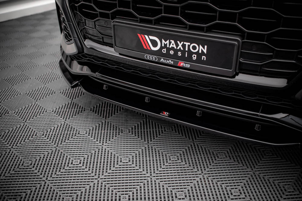 Voorspoiler V.1 Audi RSQ8 Maxton Glans Zwart