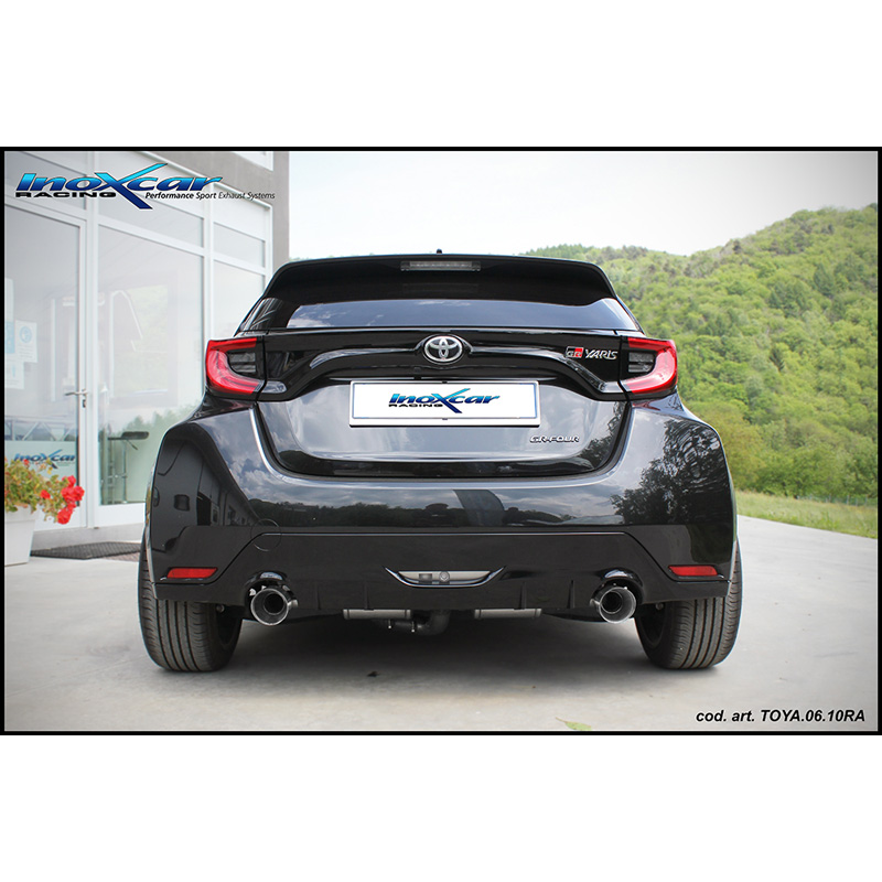 100% Inox Double Sport Exhaust  Toyota GR Yaris 1.6 (261HP) 2020- Ø65mm Left/Right 100mm X-Race
