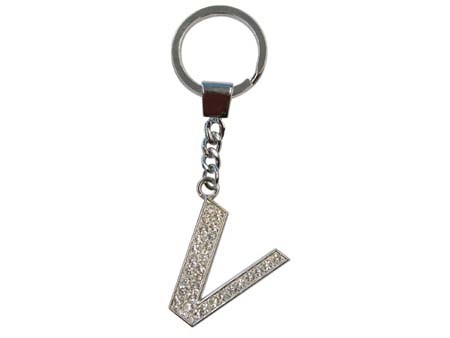 Sleutelhanger bling bling 'V'