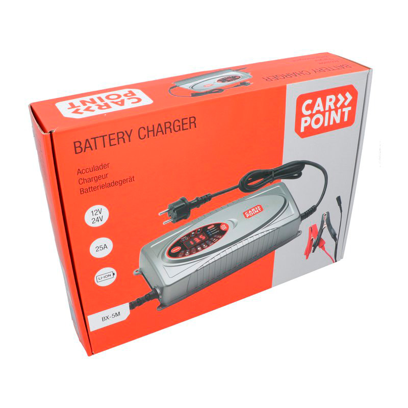 Carpoint BX-5M 12V/24V Acculader 25 Ampère Lithium