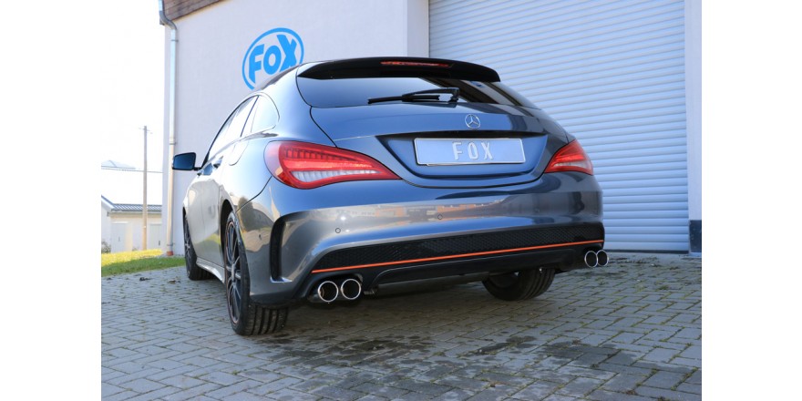 Mercedes CLA - C117 Einddemper dwars Uitgang rechts/links - 2x80