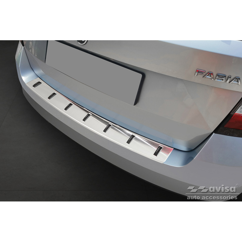 RVS Achterbumperprotector  Skoda Fabia III Combi 2014-2018 'STRONG EDITION'